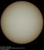 Sonnenmosaik, aufgenommen am 7. Juli 2020 mit einem 130er Newton-Teleskop und Planetencam. (Credit: astropage.eu)