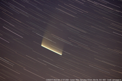 Der Komet C/2020 F3 Neowise als Strichspur, aufgenommen am 17. Juli 2020. (Credit: astropage.eu)
