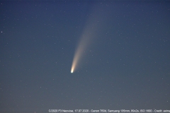 Der Komet C/2020 F3 Neowise, aufgenommen am 17. Juli 2020. (Credit: astropage.eu)
