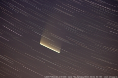 Der Komet C/2020 F3 Neowise als Strichspur, aufgenommen am 17. Juli 2020. (Credit: astropage.eu)