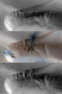 Sanddünen auf dem Mars (NASA / JPL / The University of Arizona) Sanddünen auf dem Mars (NASA / JPL / The University of Arizona)