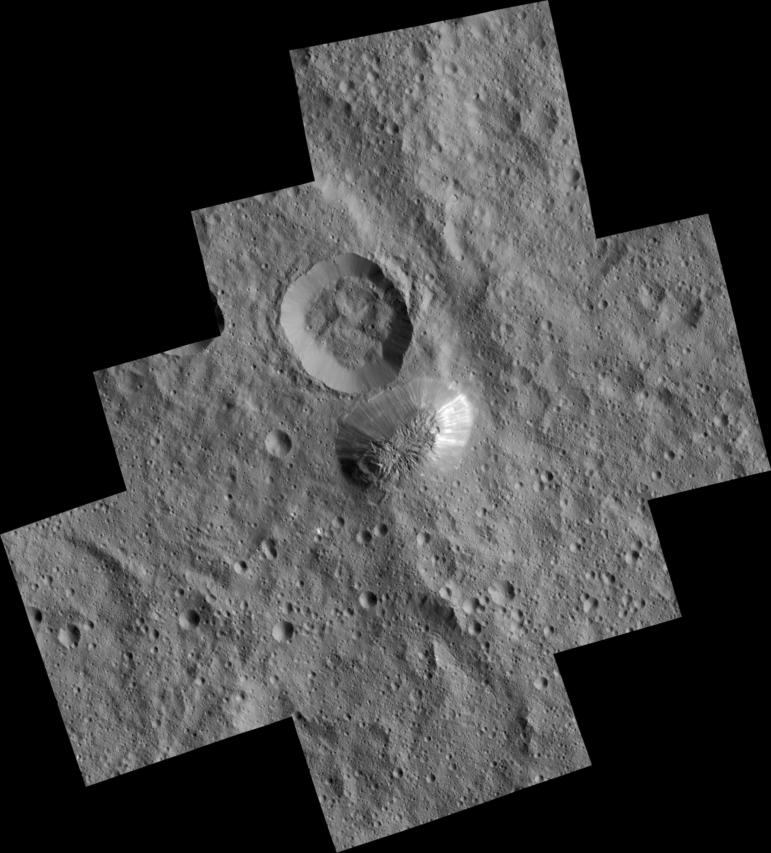 Ahuna Mons. (NASA / JPL / Dawn mission)