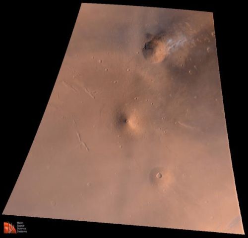 Ein Ausschnitt von Elysium Planitia (Courtesy of NASA / JPL / MSSS)