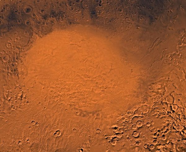 Hellas Planitia in Echtfarben (Courtesy of NASA / JPL / USGS)