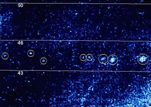 Blitze in der Jupiteratmosphäre (Courtesy of NASA / JPL)