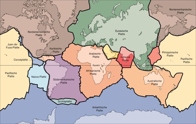 Kontinentalplatten (Courtesy of United States Geological Survey)