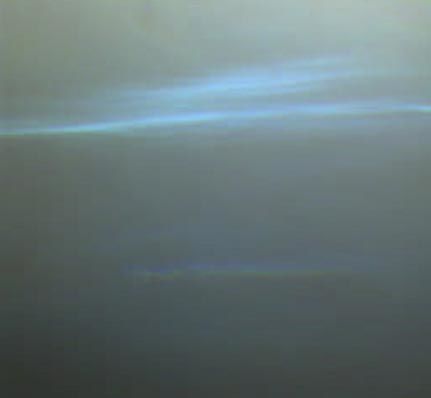 Eiswolken in der Marsatmosphäre (Courtesy of IMP Team / JPL / NASA)