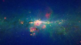 Das Zentrum der Milchstraßen-Galaxie. (NASA/JPL-Caltech)