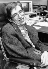 Stephen Hawking in den 1980er Jahren. (NASA)