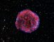 Der Tycho Supernova-Überrest. (X-ray: NASA/CXC/Rutgers/K.Eriksen et al.; Optical: DSS)