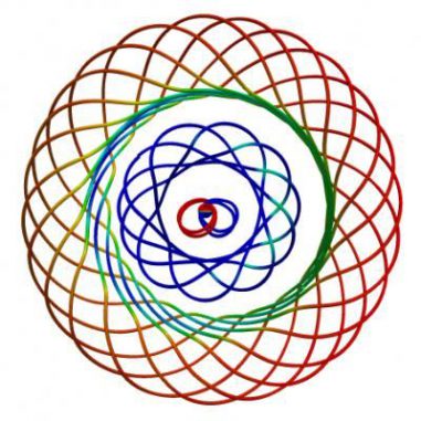 Zwei donutförmige Vortexe, die von einem pulsierenden Schwarzen Loch ausgehen (The Caltech/Cornell SXS Collaboration)