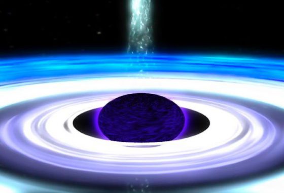 Künstlerische Darstellung eines Schwarzen Lochs (NASA)