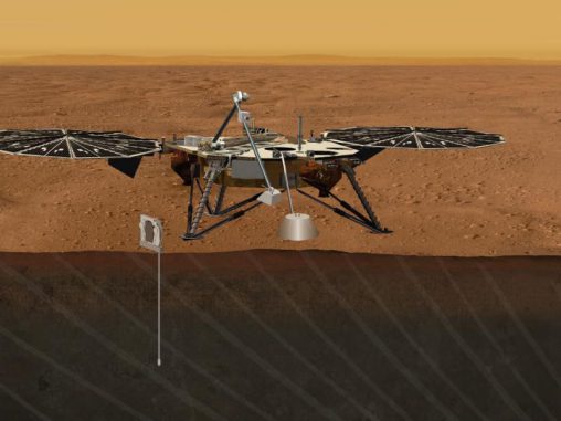 Künstlerische Darstellung der vorgeschlagenen Geophysical Monitoring Station auf dem Mars (NASA/JPL-Caltech)