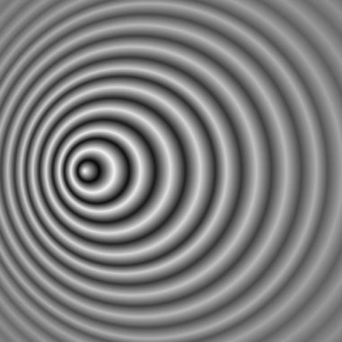 Auswirkung des Doppler-Effektes auf die Wellenlänge eines bewegten Objektes (Wikipedia / User: Pbroks13 / gemeinfrei)