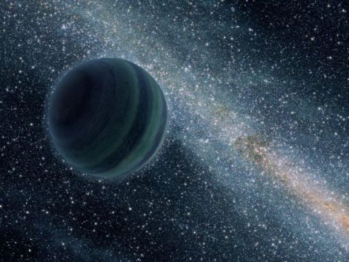 Künstlerische Darstellung eines jupiterähnlichen Planeten, der frei im All vagabundiert (NASA/JPL-Caltech/R. Hurt) Künstlerische Darstellung eines jupiterähnlichen Planeten, der frei im All vagabundiert (NASA/JPL-Caltech/R. Hurt)