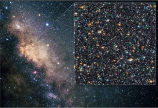 Das Hubble-Teleskop entdeckte Blaue Nachzügler in der zentralen Ausbuchtung der Milchstraße (NASA, ESA, W. Clarkson (Indiana University and UCLA), and K. Sahu (STScl))