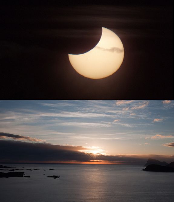 Partielle Sonnenfinsternis vom 1. Juni 2011 / Tromsø, Norwegen (Bernt Olsen)