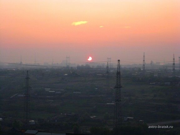 Partielle Sonnenfinsternis vom 1. Juni 2011 / Bratsk, Russland (Svetlana Kulkova)