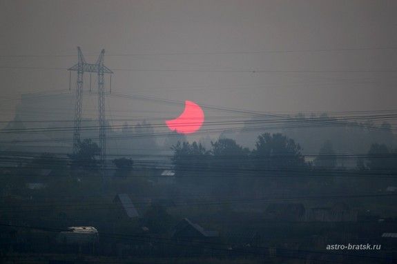 Partielle Sonnenfinsternis vom 1. Juni 2011 / Bratsk, Russland (Svetlana Kulkova)