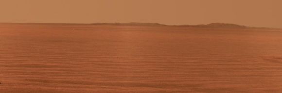 Der östliche Rand des Endeavour Kraters, aufgenommen vom Mars Rover Opportunity (NASA / JPL-Caltech / Cornell University)