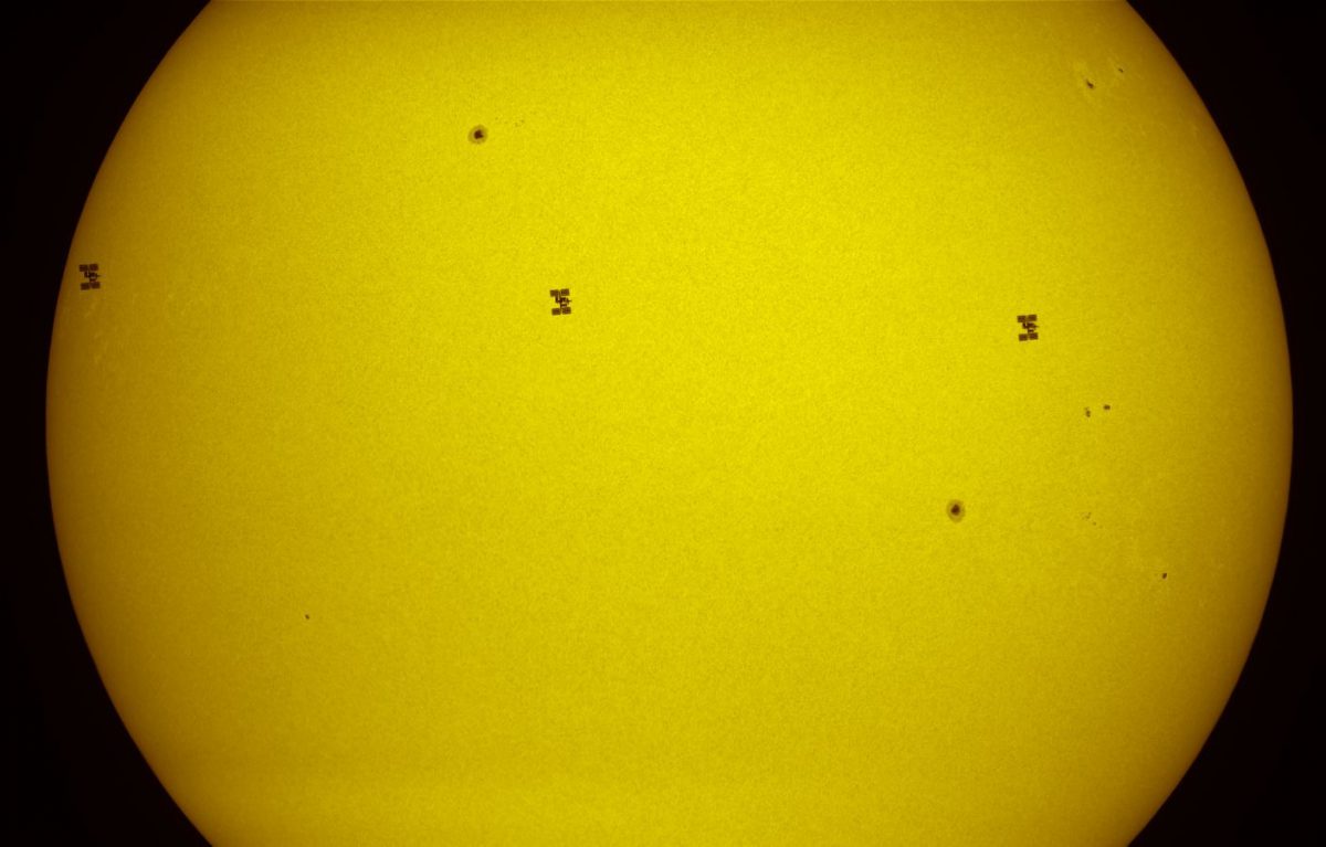 Transit der ISS vor der Sonnenscheibe (Thierry Legault)