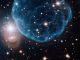 Der planetarische Nebel Kronberger 61. Der Zentralstern ist das bläuliche Objekt im Zentrum des Nebels. (Gemini Observatory / AURA)