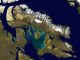 Satellitenaufnahme von Baffin Island im Norden Kanadas, einem der untersuchten Fundorte (Landsat / USGS)