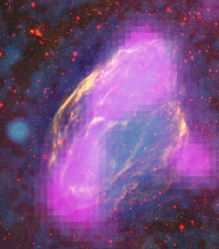 Aktive Galaxien (Blazare) machen den größten Teil des zweiten LAT-Katalogs von Fermi aus. Aber fast ein Drittel der Quellen sind nicht mit bekannten Objekten in anderen Wellenlängen assoziiert. (NASA's Goddard Space Flight Center)