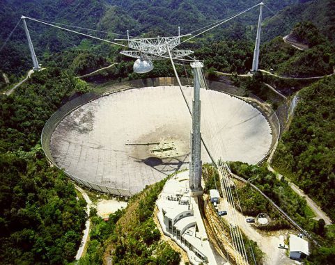 Das Radioteleskop in der Nähe von Arecibo auf Puerto Rico. (PD / USGOV / DOC / NOAA)