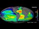 Karte vom Salzgehalt der Weltmeere, erstellt auf Basis der neuen Aquarius-Daten (NASA / GSFC / JPL-Caltech)