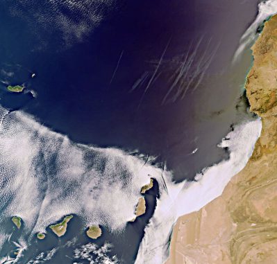 Die Kanarischen Inseln, aufgenommen vom Satelliten Envisat (ESA)