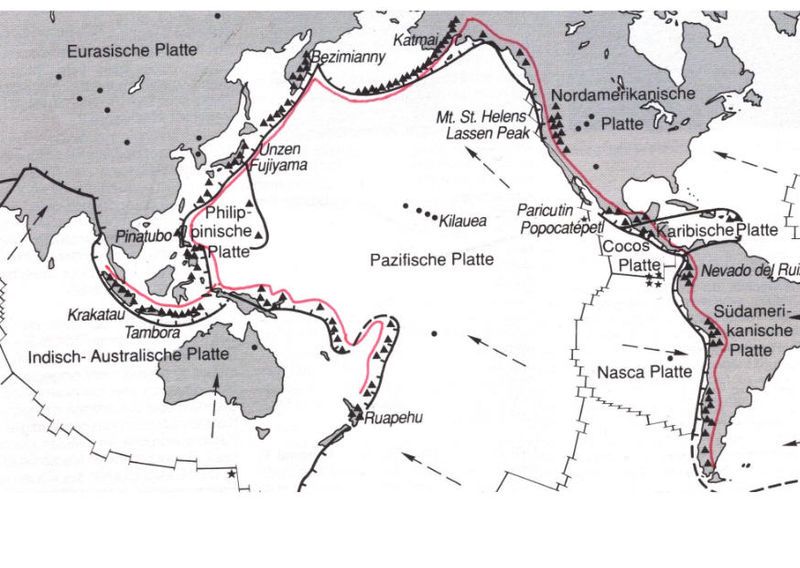 Der Pazifische Feuerring (Courtesy of USGS)