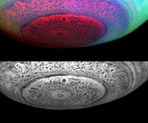 Saturns Südpolarwirbel (Courtesy of NASA / JPL / University of Arizona)