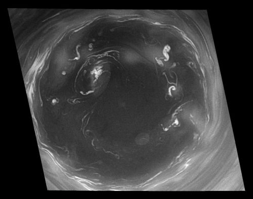 Saturns Südpolarwirbel (Courtesy of NASA / JPL / Space Science Institute)