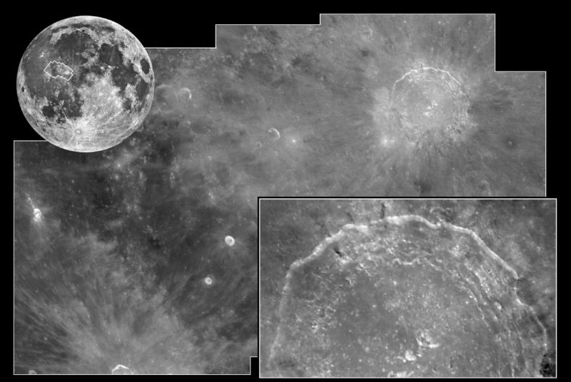 Mondkrater Copernicus (Courtesy of NASA / JPL / STScI)