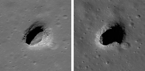 "Mare Ingenii Pit" (Courtesy of NASA / GSFC / Arizona State University)