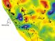 Die Isabella-Anomalie (IA, oben) liegt in derselben Tiefe wie andere Fragmente der Farallon-Platte unter Oregon und Washington und befindet sich auf einer Linie mit Fragmenten vor der kalifornischen Küste. (Forsyth lab / Brown University)