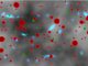 Veranschaulichung des heißen Plasmas, aus dem das frühe Universum bestand: Photonen (blau), Protonen (rot) und Elektronen (grün). Erst viele tausend Jahre später war das Universum kühl und durchsichtig genug, damit die Photonen ungehindert ihre Reise antreten konnten. (NASA / JPL-Caltech)