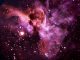 Der Hyperriese Eta Carinae (der helle Fleck links von der Bildmitte) und der Schlüssellochnebel, aufgenommen mit dem 3,6-Meter-Teleskop der Europäischen Südsternwarte in Chile. (ESO)