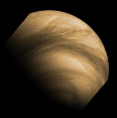 Dichte Wolkendecken hüllen die Venus ein. (ESA / MPS / DLR / IDA)