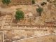 Luftbild von König Davids Palast und dem Lagerhaus. (Courtesy of the Hebrew University and the Israel Antiquities Authority)