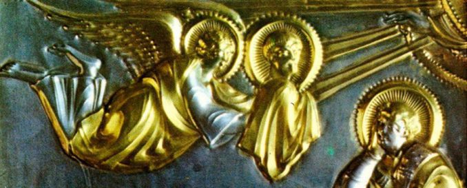 Vergoldung am Goldenen Altar von St. Ambrogio in Mailand, 9. Jahrhundert n. Chr. (American Chemical Society)
