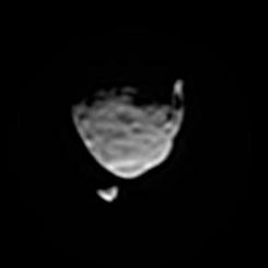 Die Marsmonde Phobos und Deimos, aufgenommen vom Marsrover Curiosity. (NASA / JPL-Caltech / Malin Space Science Systems / Texas A&M Univ.)