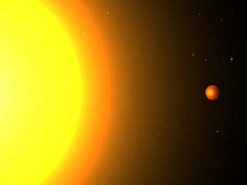 Künstlerische Darstellung des Exoplaneten Kepler 78b und seines Zentralsterns. (Image: Cristina Sanchis Ojeda) Künstlerische Darstellung des Exoplaneten Kepler 78b und seines Zentralsterns. (Image: Cristina Sanchis Ojeda)