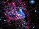 Aufnahme von der Umgebung des supermassiven Schwarzen Lochs Sagittarius A* im Zentrum unserer Milchstraßen-Galaxie. Die neue Studie ergab, dass ein Großteil des umgebenden Gases ausgestoßen wird und den Ereignishorizont des Schwarzen Lochs nicht erreicht. (X-ray: NASA / Umass / D.Wang et al., IR: NASA / STScI)