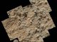 Ein Mosaik aus neun Einzelbildern des Mars Hand Lens Imager an Bord des Marsrovers Curiosity. Es zeigt die detaillierte Oberflächenbeschaffenheit eines Konglomeratgesteins, das aus kleinen Kieseln und sandkorngroßen Partikeln besteht. Als Größenvergleich dient der Lincoln-Penny des Instruments. (NASA / JPL-Caltech / MSSS)