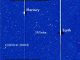 Der Komet ISON trat am 21. November 2013 in das Blickfeld des Solar Terrestrial Relations Observatory (STEREO) ein. Hier ist er zusammen mit der Erde, Merkur und dem Kometen Encke zu sehen. (Karl Battams / NASA / STEREO / CIOC)