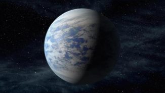 Diese künstlerische Darstellung zeigt Kepler-69c, eine Supererde in der habitablen Zone eines sonnenähnlichen Sterns, etwa 2.700 Lichtjahre von der Erde entfernt im Sternbild Cygnus (Schwan). (NASA Ames / JPL-Caltech)