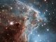 Anlässlich seines 24. Jahrestags im Weltraum hat das Hubble Space Telescope diese Aufnahme von einem Teil des Affenkopfnebels NGC 2174 gemacht, einer Sternentstehungsregion im Sternbild Orion. (NASA, ESA, and the Hubble Heritage Team (STScI / AURA))