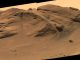 Mosaikbild des Aufschlusses Comanche im Gusev-Krater auf dem Mars, aufgenommen von der Panoramakamera des Marsrovers Spirit. Der Aufschluss enthält mineralogische Belege für einen frühzeitlichen See im Gusev-Krater. (NASA / JPL-Caltech / Cornell University / Arizona State University)